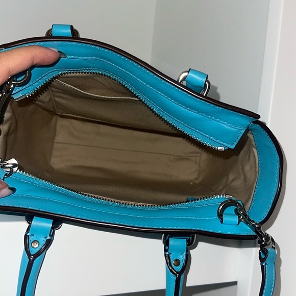 Coach Legacy Perforated Mini Tanner Bag - Blue - Picture 7 of 11